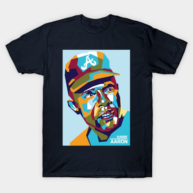 Popart Abstract Hank Aaron in WPAP T-Shirt by smd90